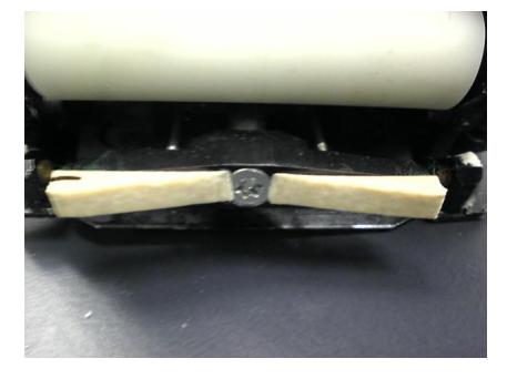 Fig. 8. Attachment of V-shaped plastic