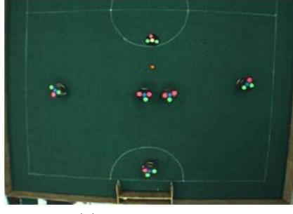 Fig. 15. Object detection (a) Original Image (b) Background Subtraction Result