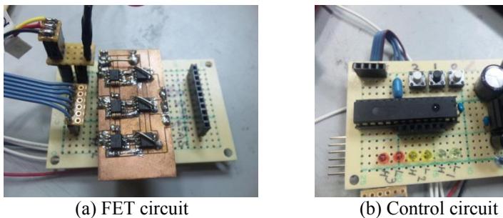 FET circuit for motor drive unit and its control circuit