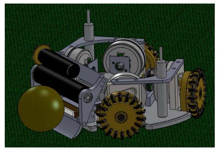 Robot's mechanical plan design.