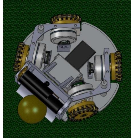 Robot's mechanical plan design.