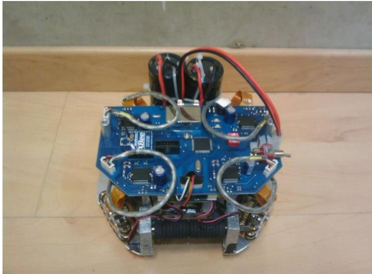 A picture of two Omid robots.
