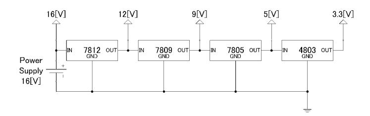 Fig. 7. Power supply circuit diagram