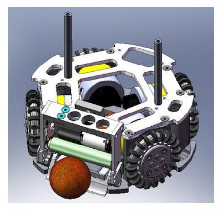 Fig. 2. The robot's mechanical design