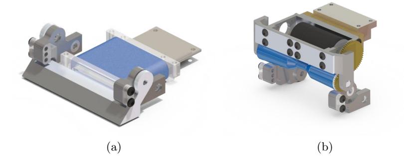 Fig. 5. (a) Chip Kick assembly view (b) Damper system views