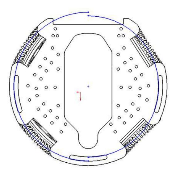 Fig. 6. Comparison between the wheels distance