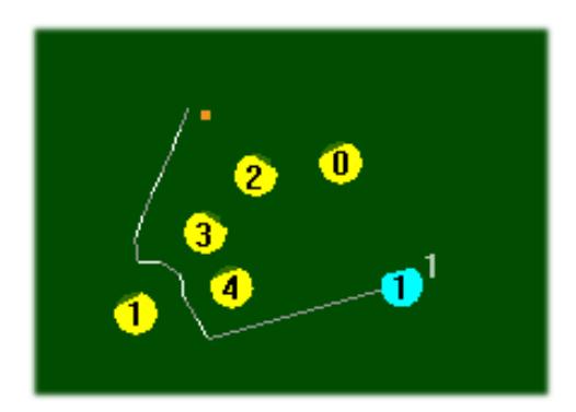 Fig. 15. The robot path generated from RRT path planner.