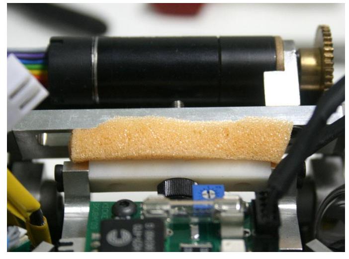 Fig. 10. The suspension with a sponge damper.