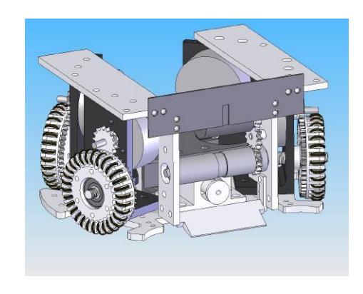 Technical drawing of BRocks robots.