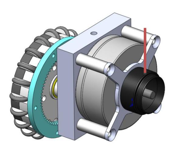 Wheel unit of 2011 model (CAD image)