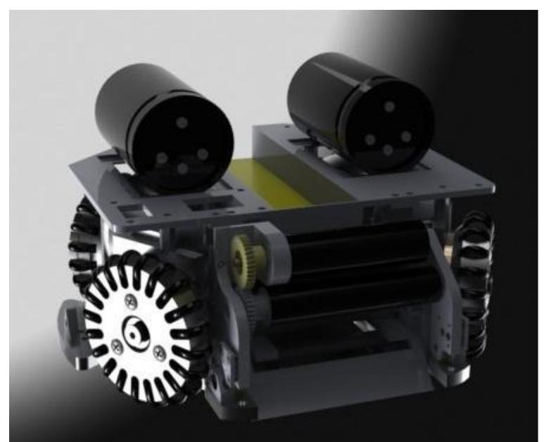 Fig. 27. Mechanical design of MRL2011 robot