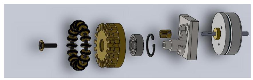 Fig.1. Omni-directional wheel structure.