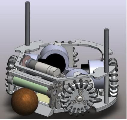 Fig. 2. Parsian's Robot's 2010 (left) and 2011 (right) Mechanical Design