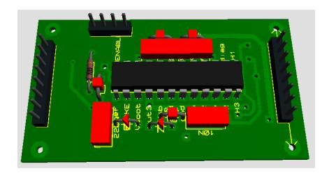 Fig. 4. Bldc motor controller circuit 3D schematic.