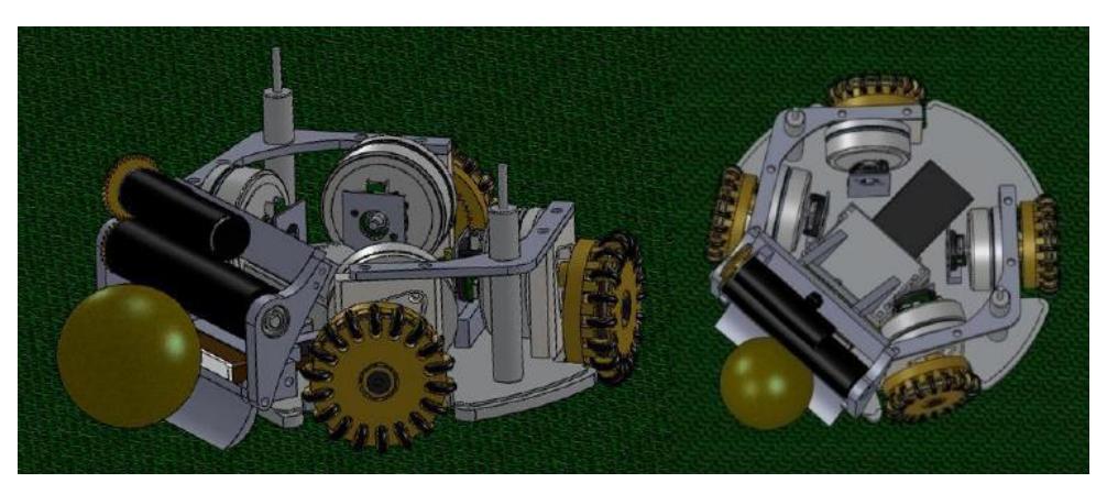 Fig.2. Robot's mechanical plan design