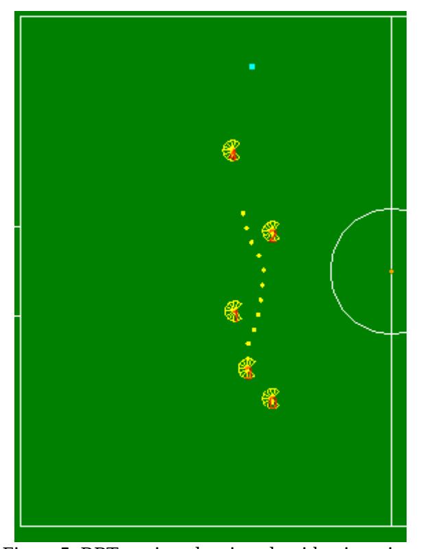 Figure 5: RRT motion planning algorithm in action.