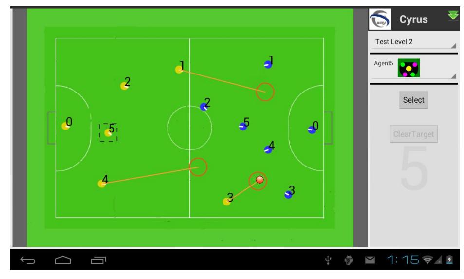 Fig. 5. Soccer Robot Team Manager Application Screenshot