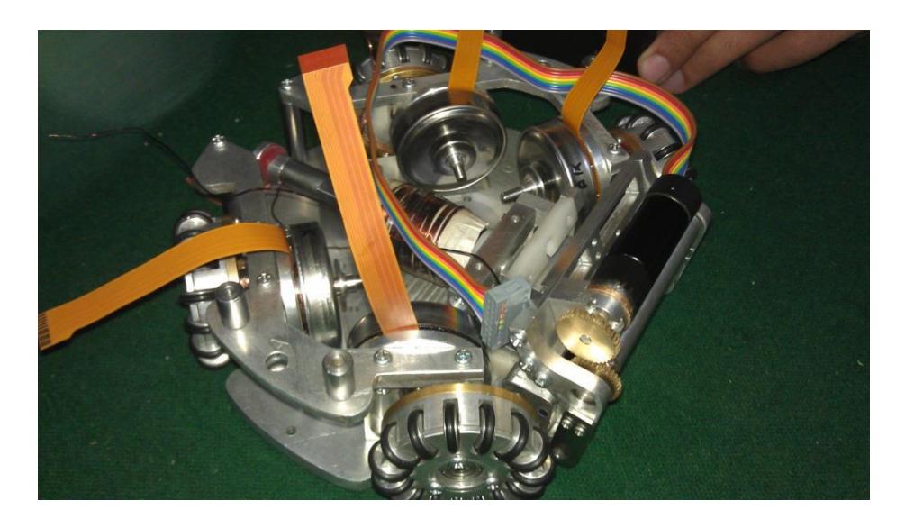 Fig 3.3 Complete Assembly with Dribbler Mechanism