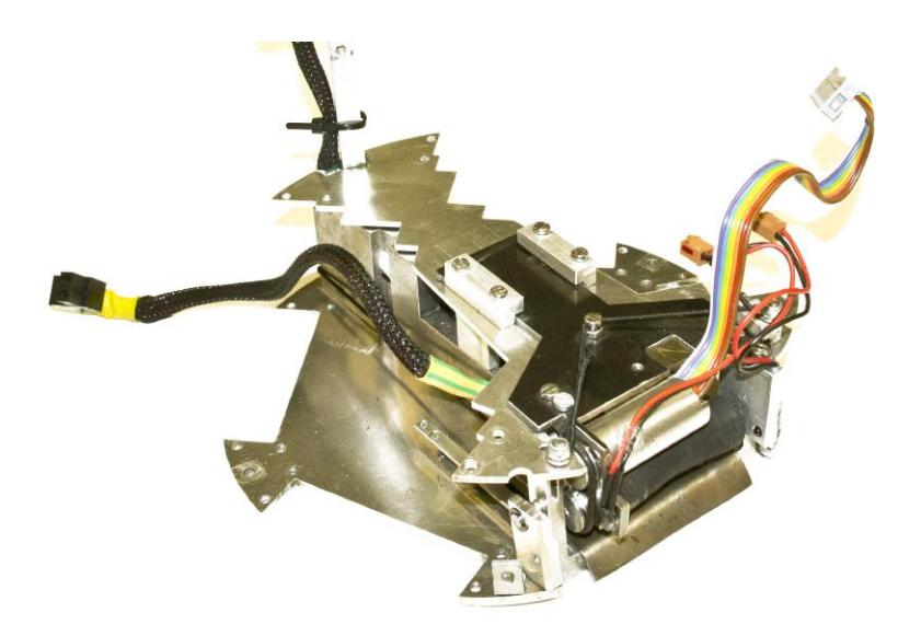 Fig. 3. Kicking systems with mounted dribbling device