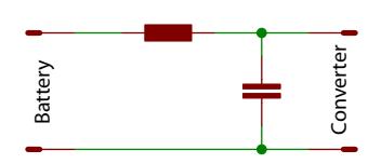 Fig. 9. Principle circuit diagram of a input filter