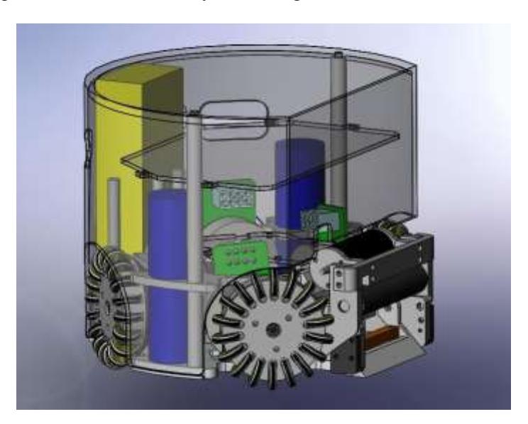 Fig. 3. 3D figure of the Immortals robots base