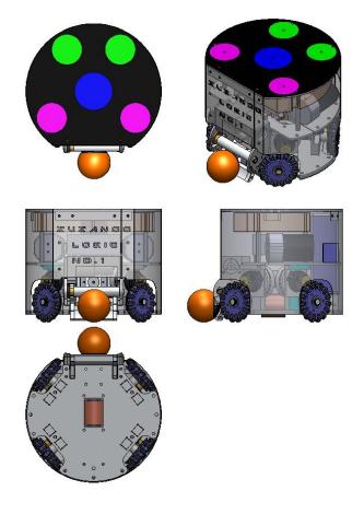 Fig. 1. External shape of a robot