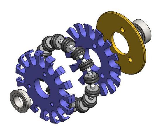 Fig. 3. Omni-wheel assembly