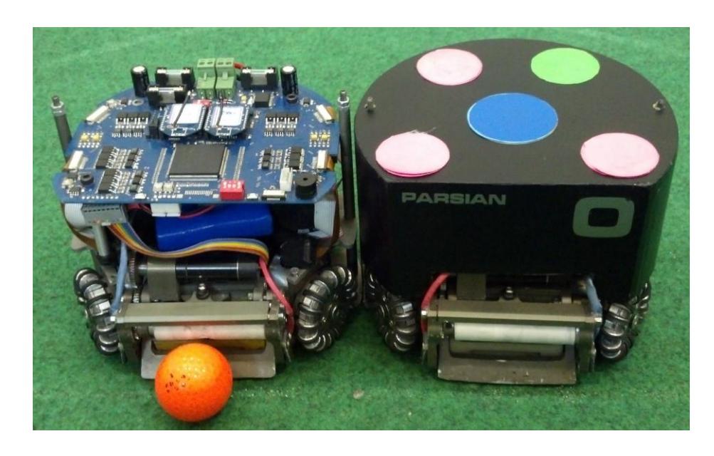 Our current robots with and without cover