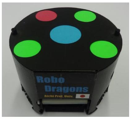 Fig. 1. Robot developed in 2012 (Left: without cover, Right: with cover)