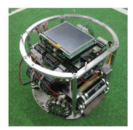 Fig. 1: The TIGERS soccer robot, old and new version