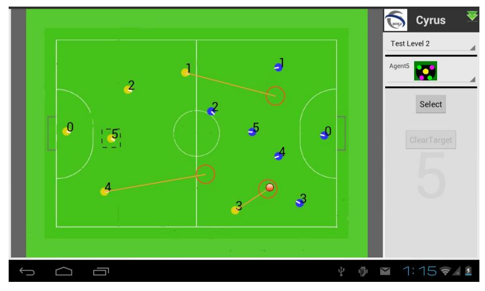 Fig. 5. Soccer Robot Team Manager Application Screenshot