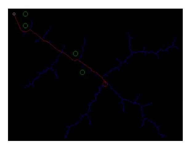 Fig. 7. Path planning simulation