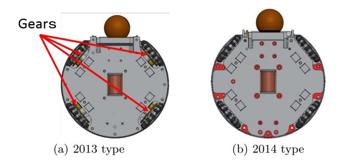 Fig. 4: Bottom view of the robot