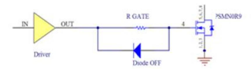 Fig. 6. Turn-off speed improvement circuit
