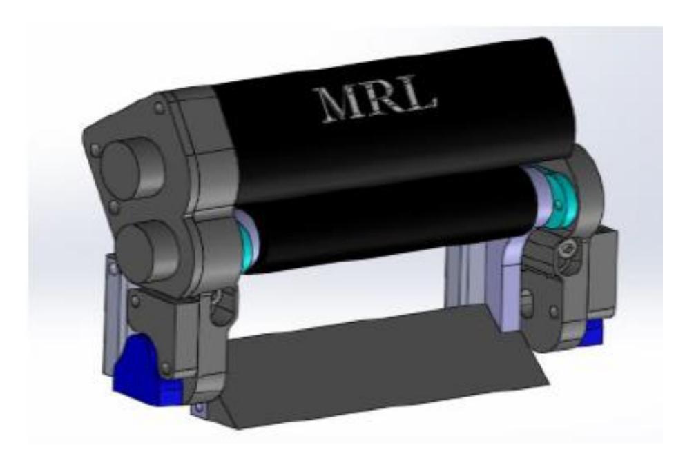 Fig. 12. New dribbling system of the MRL robot
