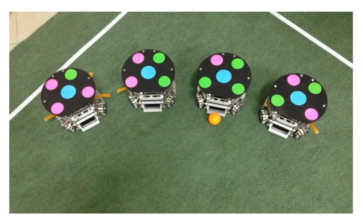 Figure 1. Four of NEUIslanders Robots