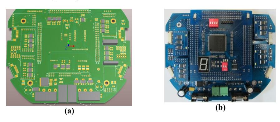 (a) 3D design (b) real hardware