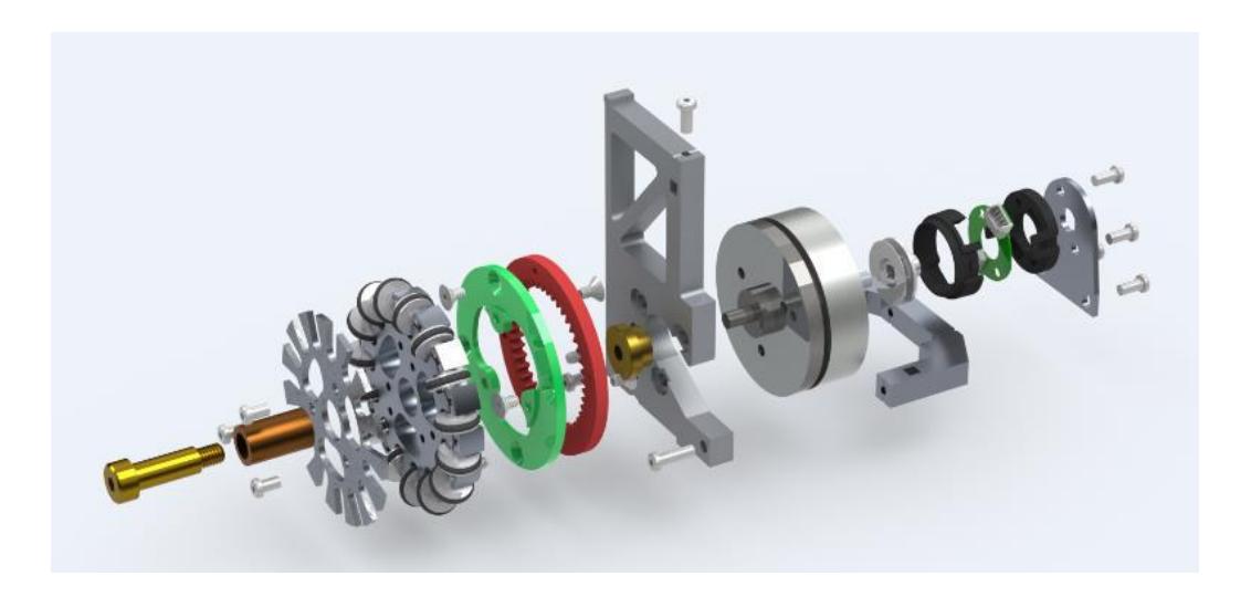 Internally-geared drivetrain design