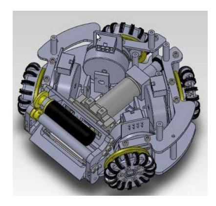 Fig. 1. 3D model of Skuba's robot