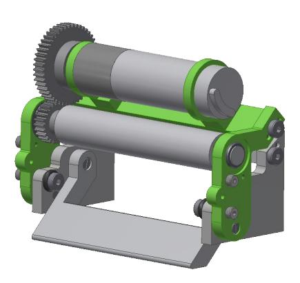 Fig. 1. Chip kicker and dribbler system