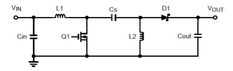 Fig. 5. SEPIC topology used for capacitor charging [8]