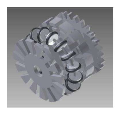 Image 2: Omni Wheel Exploded View