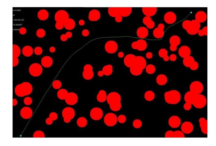 Fig. 3. NOK-RRT planning in a heavy occluded environment