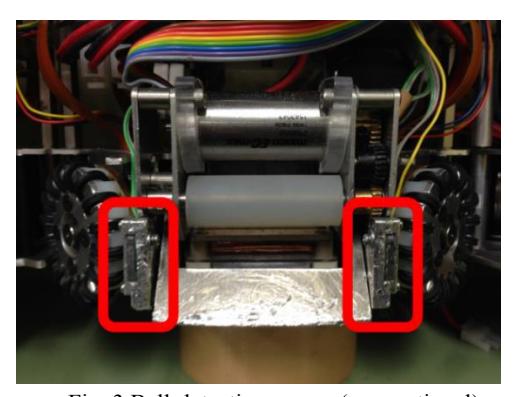 Ball-detecting sensor (conventional)