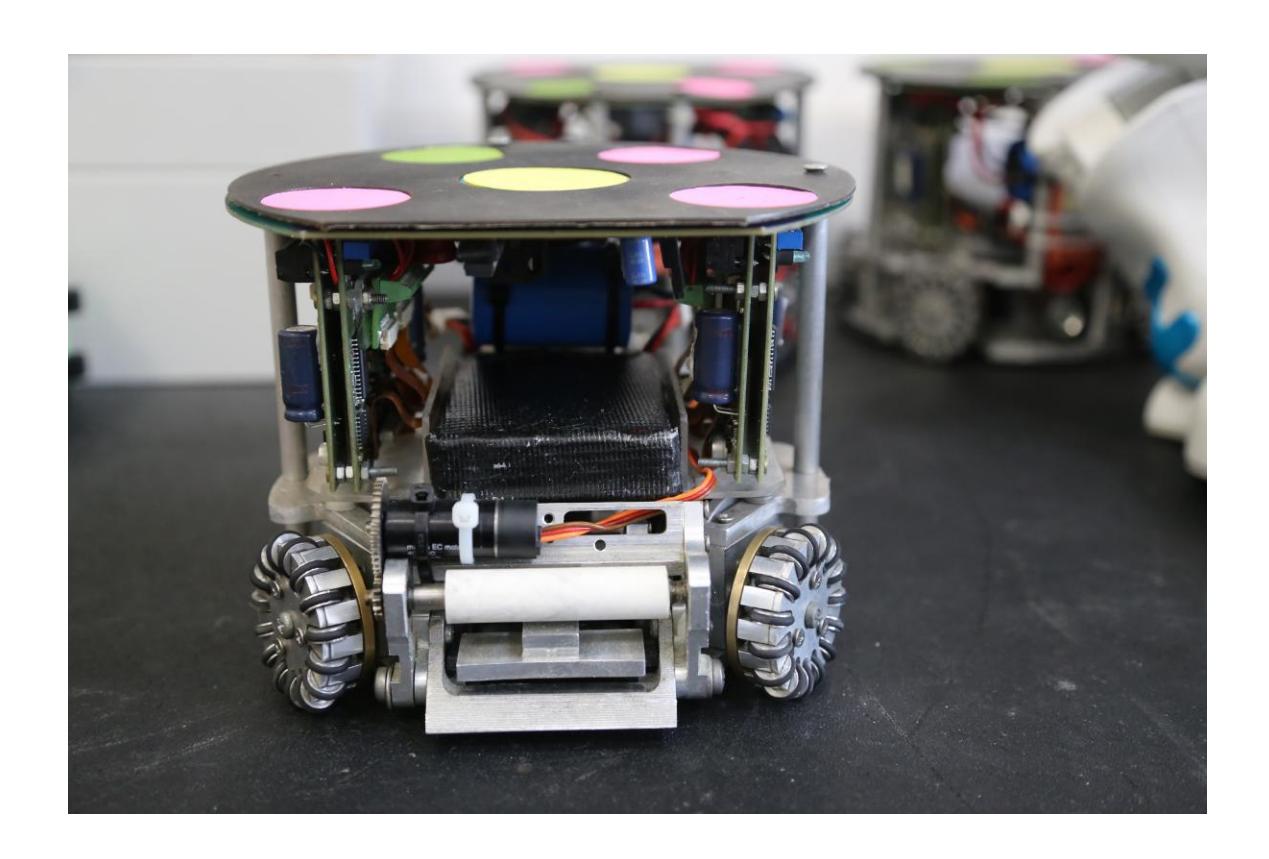Fig. 1. Front View of NEUIslanders SSL Robot