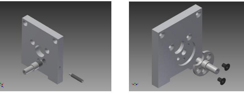 Motor Bracket and Wheel Shaft.