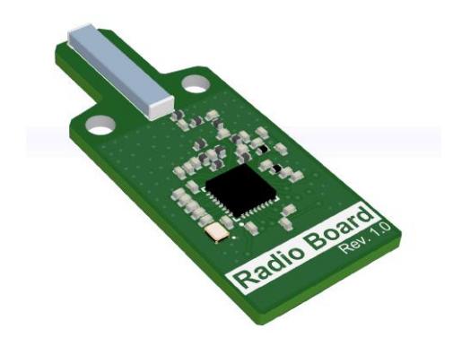 Fig. 7. The new radio design that will replace the previously used halo antenna.