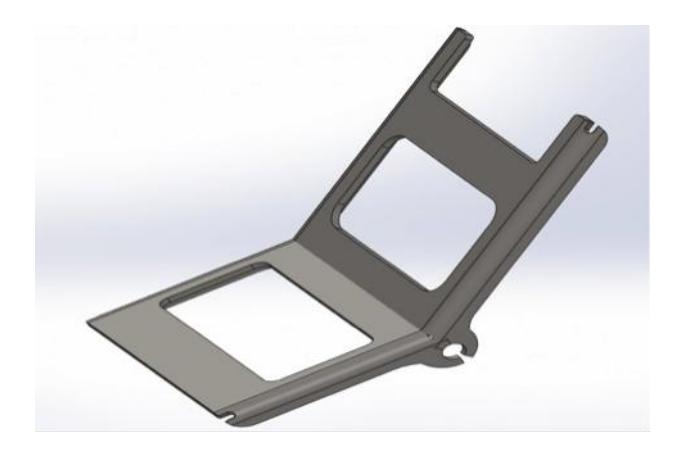 Angled chipper plate.