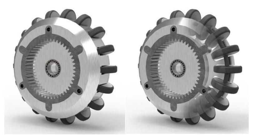 Merged Gear in Wheel