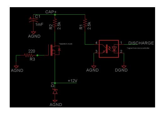 Capacitor discharge circuitry design number 2.